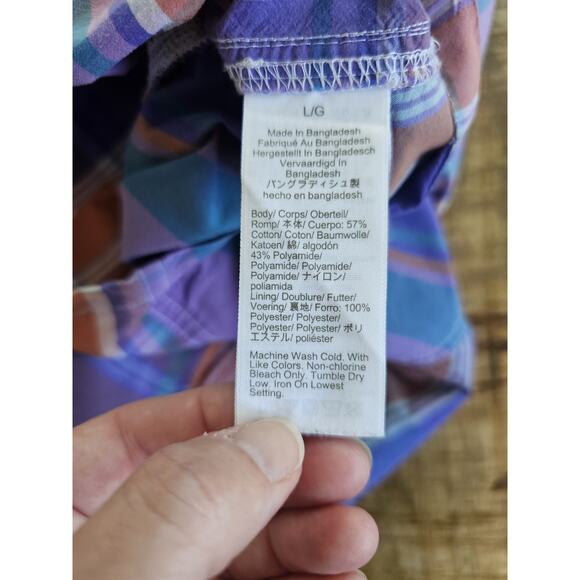 J. Crew 6" Swim Trunk Yarn-Dyed Plaid Shorts Men's Size Large New Preppy - Picture 8 of 10